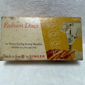 Vintage Singer Fashion Discs Set Touch & Sew Models 620 625 628 Buttonholing